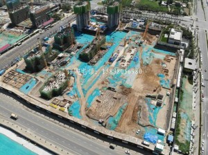 曾因扬尘被罚200万 郑州这个地产项目因不覆盖土工布防尘布再现扬尘问题